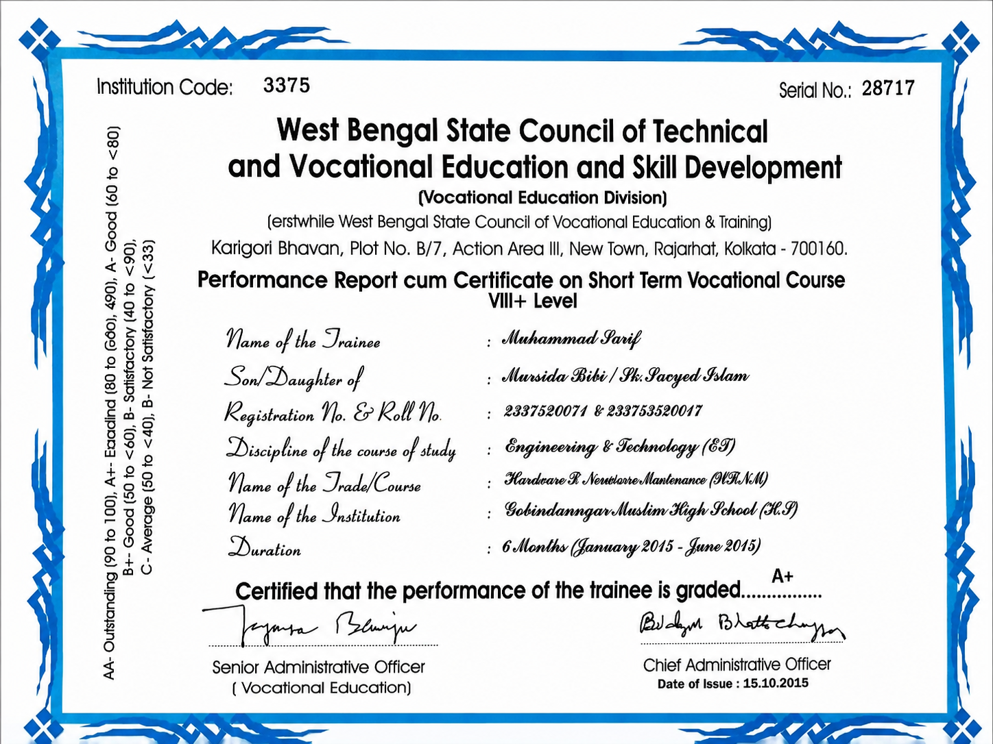 Government Certified Interior & Furniture Work